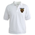  Golf Shirt/ CFMI Logo on front, Chaplain on the b