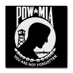 Tile Coaster/POW/MIA Tile Coaster